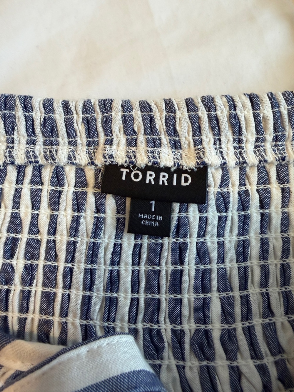 Torrid Mini Challis Smocked Sun Dress Size 1(XL) Sweetheart Silhouette Beach J4 - Picture 6 of 8